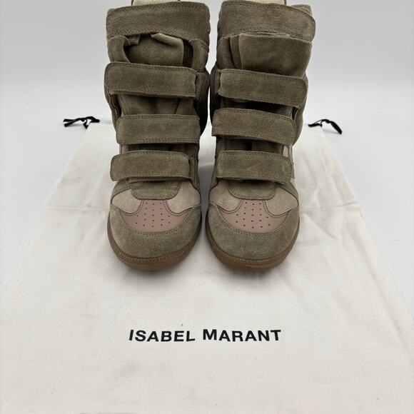 Isabel Marant Over Baskets Bekett Hidden Wedge Sneakers Women's 39 US 9 - Picture 1 of 11